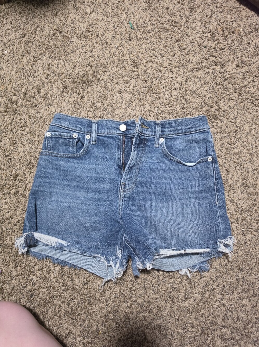 Lucky Brand Distressed Blue Denim Cutoff Shorts